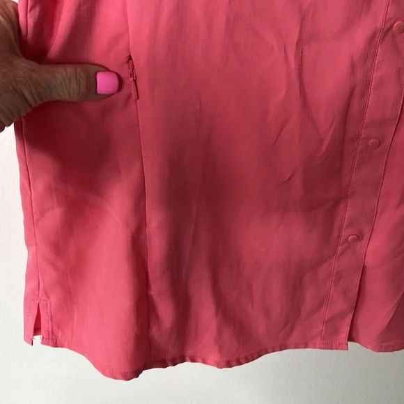 Columbia PFG Women’s Tamiami II LS Button-Up Shirt in melon color, size XL, NWT. - Picture 4 of 13
